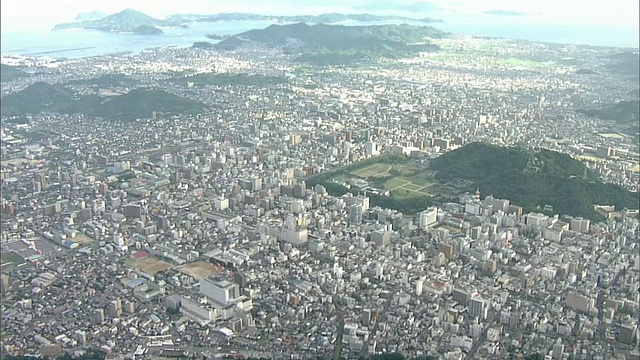 日本空中松山市视频素材