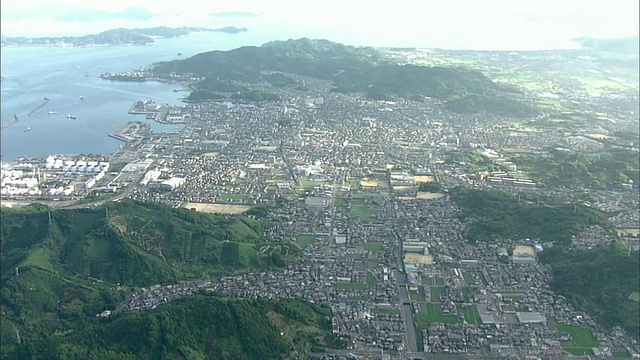 日本空中松山市视频素材