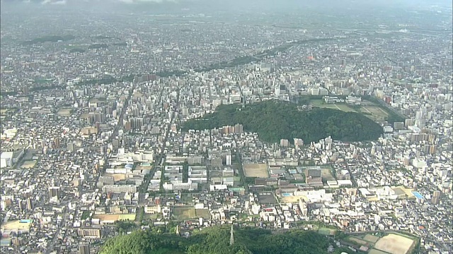 日本空中松山市视频素材