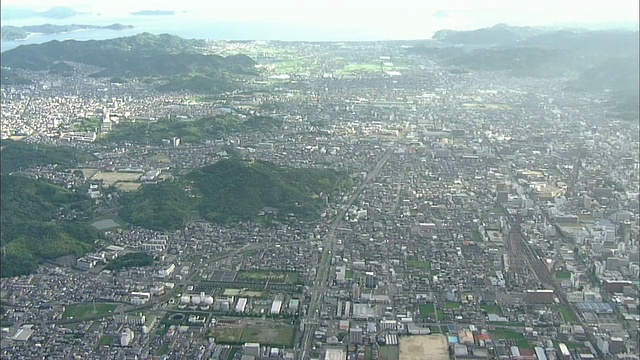 日本空中松山市视频素材