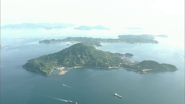 濑户内海空中岛视频素材