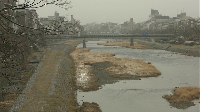 降雪在京都视频素材