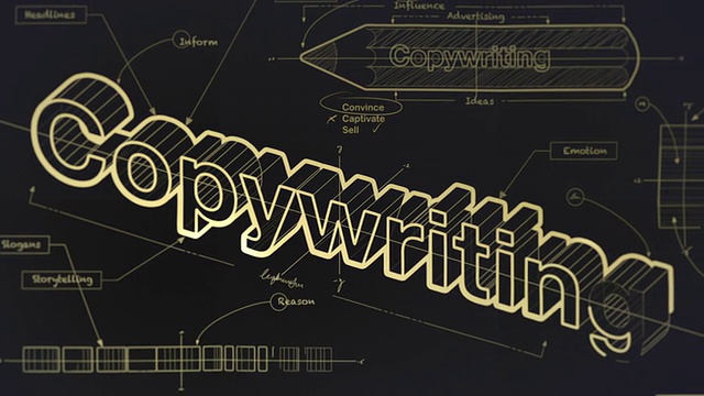 文案的蓝图视频素材