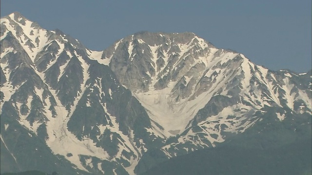 日本的白波山脉视频素材