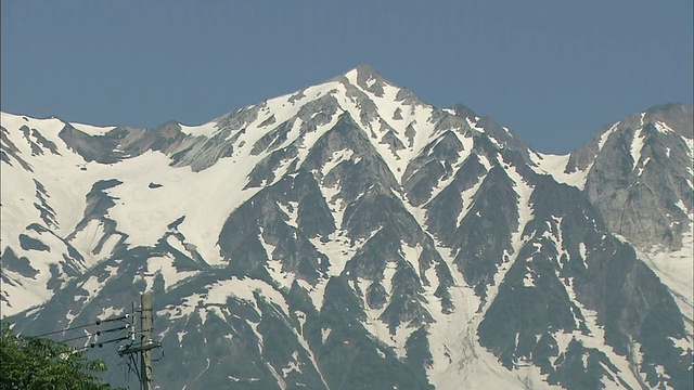 日本的白波山脉视频素材