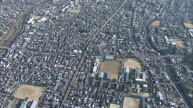 日本高知县鸟瞰图视频素材