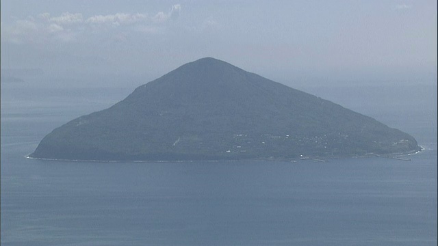 伊豆群岛的鸟岛视频素材