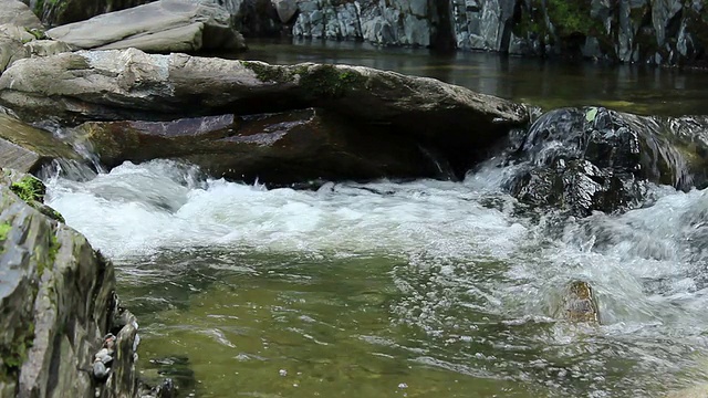 河流漩涡上的泡沫视频素材