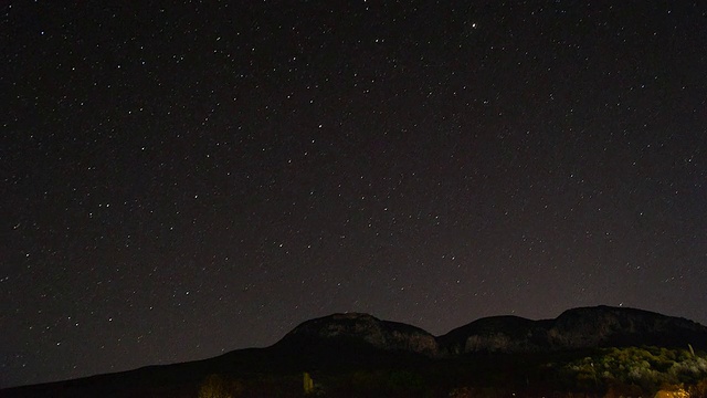 星星和银河的时间流逝视频素材