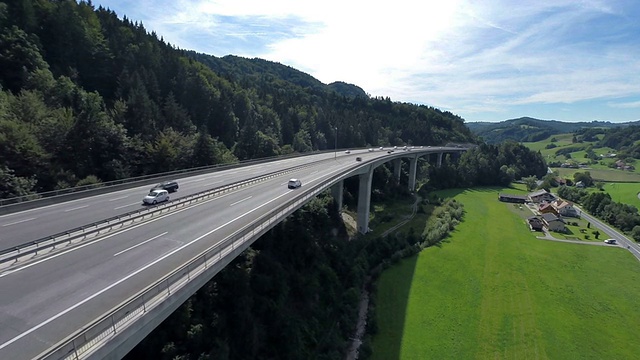 高速公路的大桥视频素材