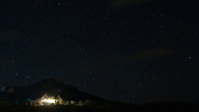 星星和银河的时间流逝视频素材