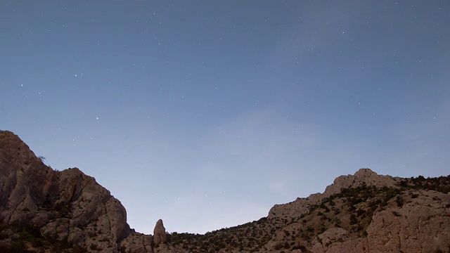 星星和银河的时间流逝视频素材