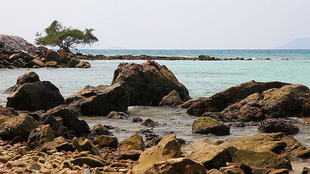 岩石海岸视频素材