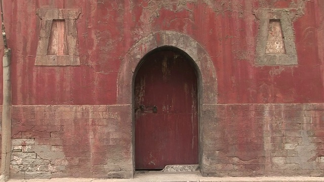 佛寺门道视频素材