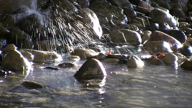 洒水进入阳光流(高清)视频素材