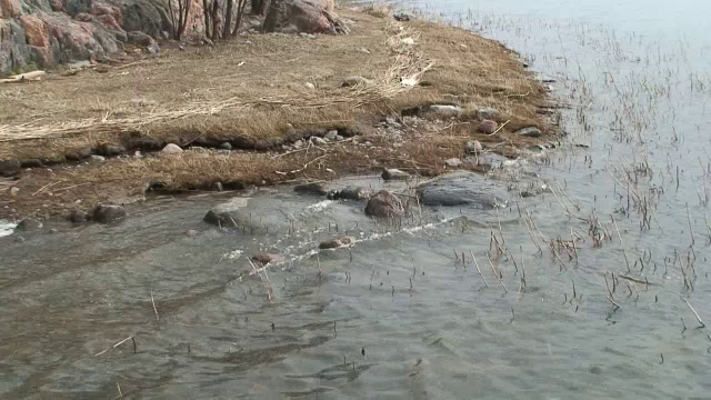 岩石海岸两视频素材