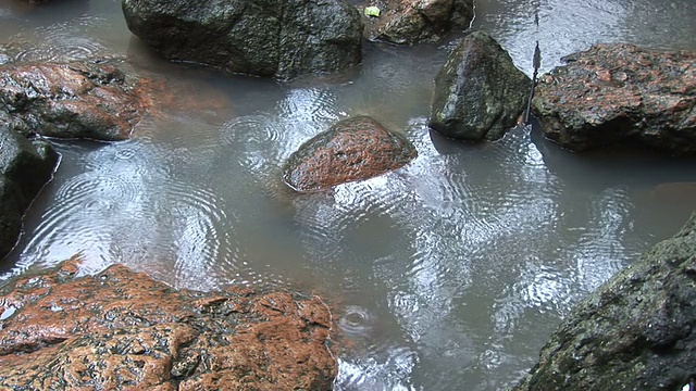 水与岩石(HD 1080)视频素材