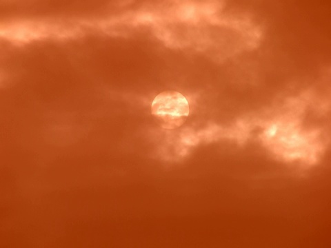 太阳被云遮住了视频素材