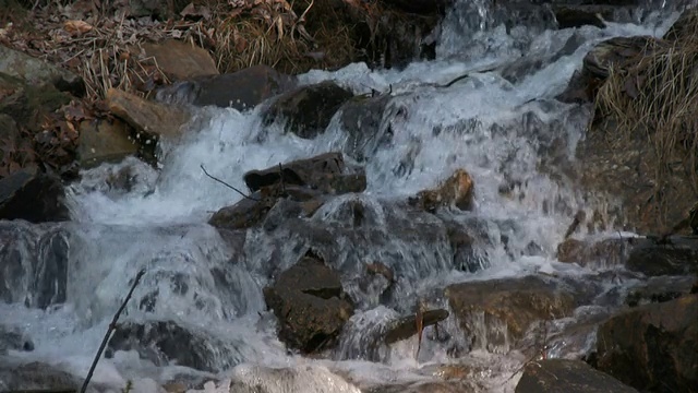 加勒多尼亚瀑布特写镜头视频素材