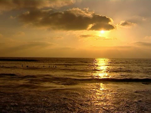 海上日落视频素材