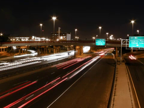 《高速公路之夜视频素材