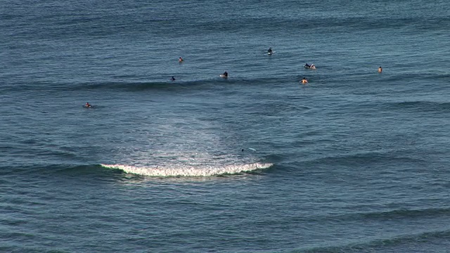 夏威夷冲浪者时间流逝视频素材