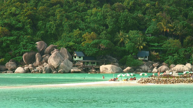 热带岛屿的海滩视频素材