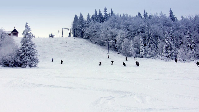 滑雪胜地视频素材