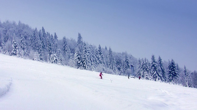 滑雪胜地,高清视频素材