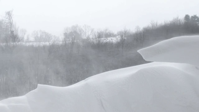 严重的暴风雪视频素材