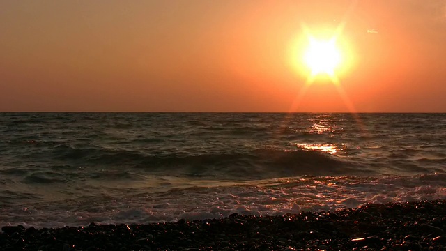 海上日落视频素材