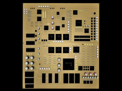 电路板的动画视频素材