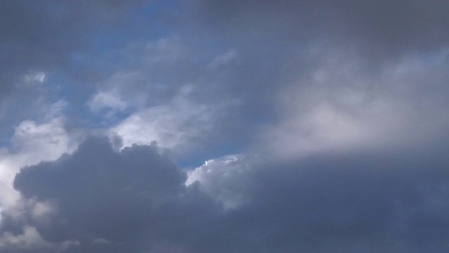 从风暴到晴朗天空的时间流逝视频素材