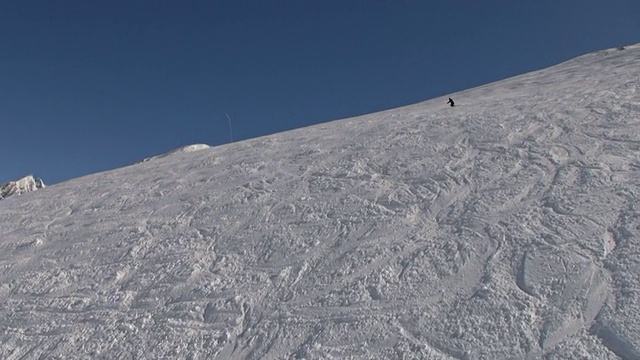 美丽的滑雪场视频素材