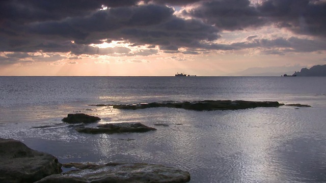 海景日落时视频素材