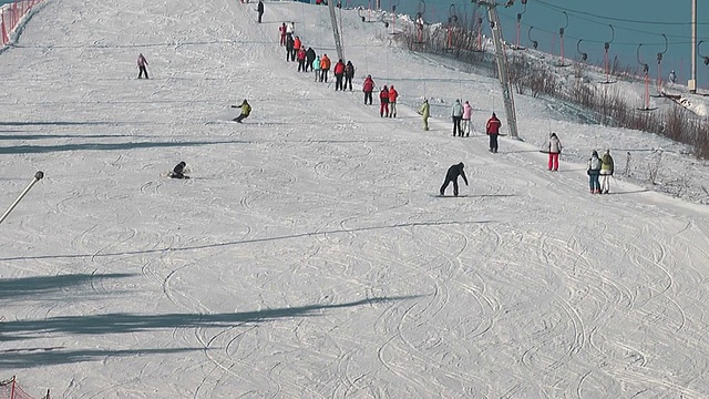 滑雪视频素材