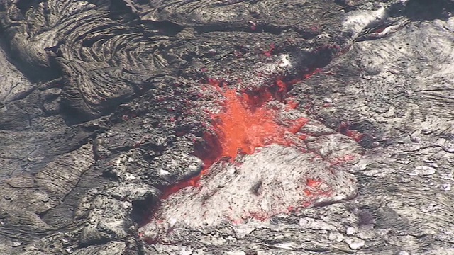 Puu OO火山喷发视频素材