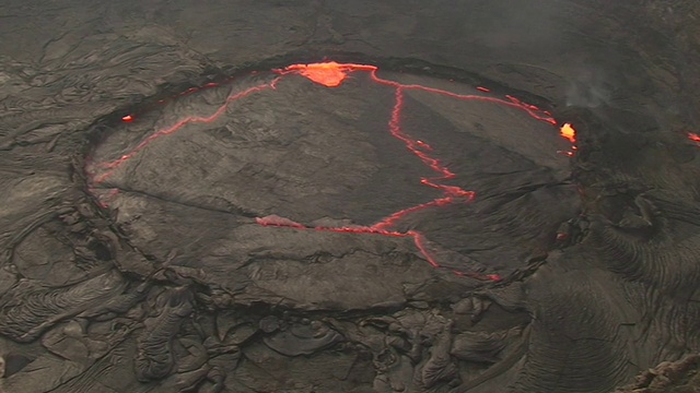 时光流逝中的活火山视频素材