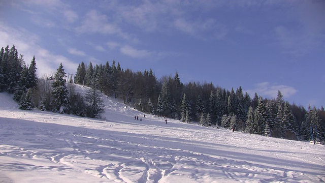 滑雪胜地视频素材