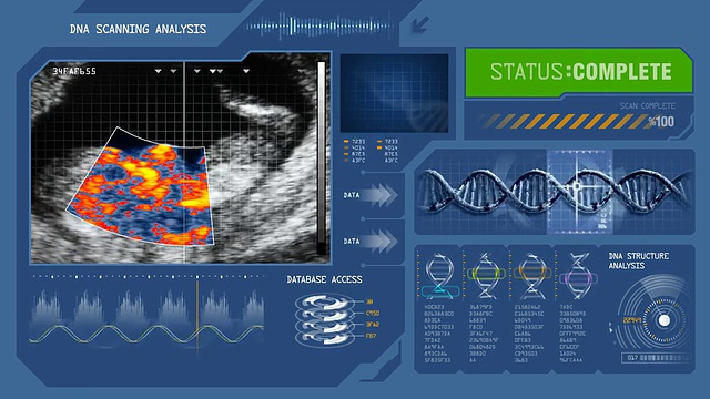 胎儿DNA扫描视频素材