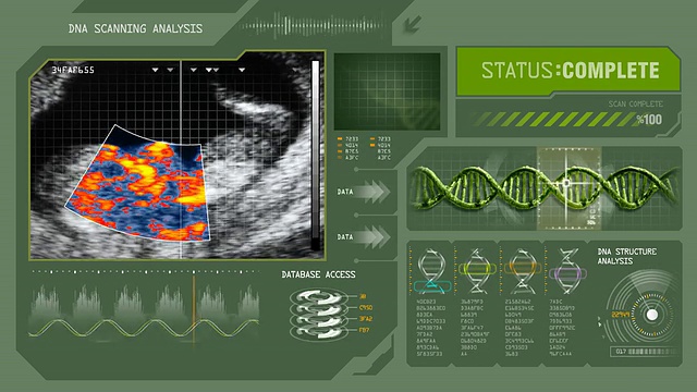 胎儿DNA扫描视频素材