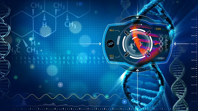 DNA热特征扫描视频素材
