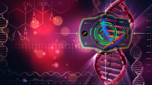 DNA热特征扫描视频素材