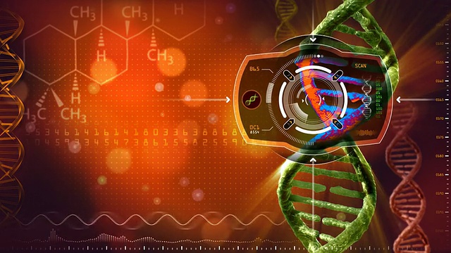 DNA热特征扫描视频素材