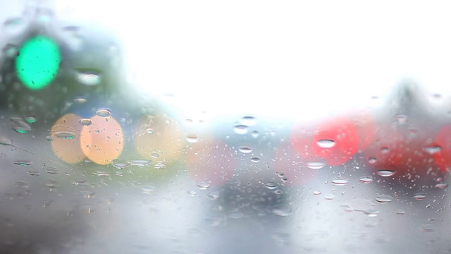 下雨和开车视频素材