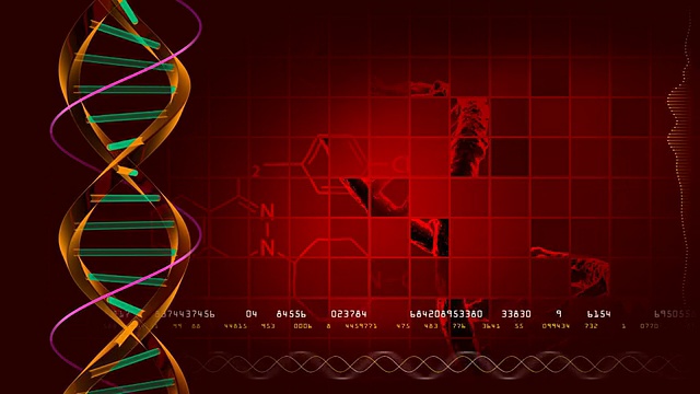 循环DNA的背景视频素材
