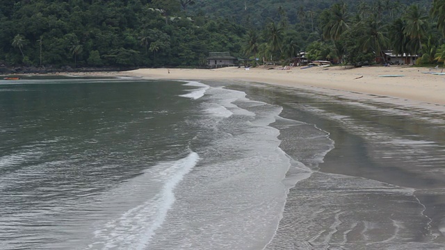 热带海滩场景视频素材