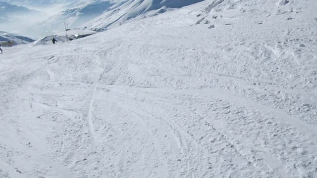 活跃的高山滑雪视频素材