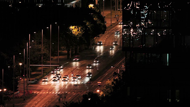 夜晚城市风光视频素材