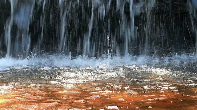 热带雨林中的瀑布视频素材